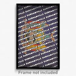 Durhamville New York Poster (NY City Souvenir 11x17 Town Print)