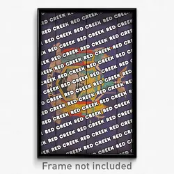 Red Creek New York Poster (NY City Souvenir 11x17 Town Print)