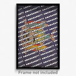 Amagansett New York Poster (NY City Souvenir 11x17 Town Print)