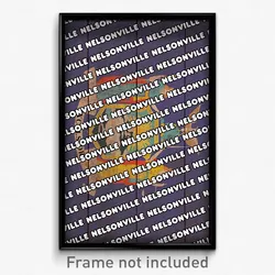 Nelsonville New York Poster (NY City Souvenir 11x17 Town Print)