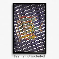Oriskany Falls New York Poster (NY City Souvenir 11x17 Town Print)