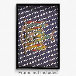 Star Lake New York Poster (NY City Souvenir 11x17 Town Print)