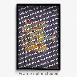Saddle Rock Estates New York Poster (NY City Souvenir 11x17 Town Print)