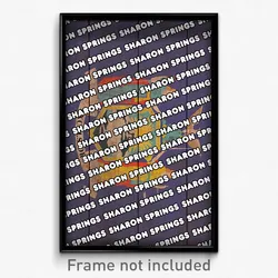 Sharon Springs New York Poster (NY City Souvenir 11x17 Town Print)