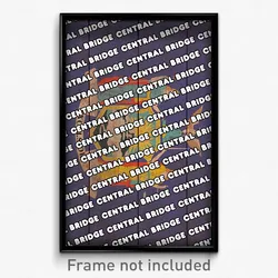 Central Bridge New York Poster (NY City Souvenir 11x17 Town Print)