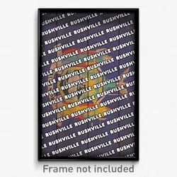 Rushville New York Poster (NY City Souvenir 11x17 Town Print)