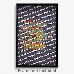 Kauneonga Lake New York Poster (NY City Souvenir 11x17 Town Print)