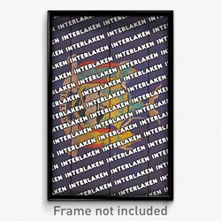 Interlaken New York Poster (NY City Souvenir 11x17 Town Print)