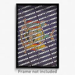 North Lynbrook New York Poster (NY City Souvenir 11x17 Town Print)