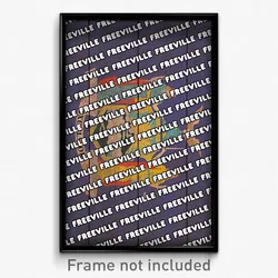 Freeville New York Poster (NY City Souvenir 11x17 Town Print)