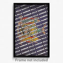 Harbor Hills New York Poster (NY City Souvenir 11x17 Town Print)