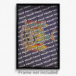 Valley Falls New York Poster (NY City Souvenir 11x17 Town Print)