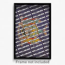 Wellsburg New York Poster (NY City Souvenir 11x17 Town Print)