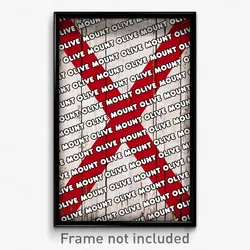 Mount Olive Alabama Poster (AL City Souvenir 11x17 Town Print)