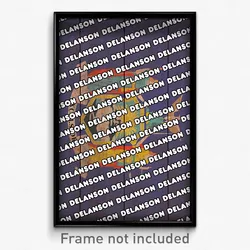 Delanson New York Poster (NY City Souvenir 11x17 Town Print)