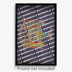 Mannsville New York Poster (NY City Souvenir 11x17 Town Print)