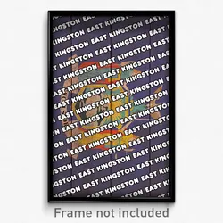 East Kingston New York Poster (NY City Souvenir 11x17 Town Print)
