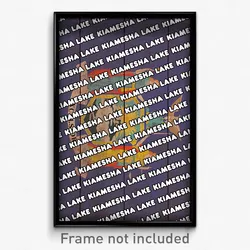 Kiamesha Lake New York Poster (NY City Souvenir 11x17 Town Print)