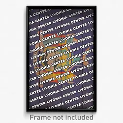 Livonia Center New York Poster (NY City Souvenir 11x17 Town Print)