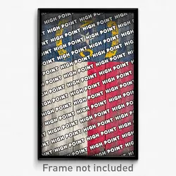 High Point North Carolina Poster (NC City Souvenir 11x17 Town Print)