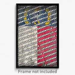 Jacksonville North Carolina Poster (NC City Souvenir 11x17 Town Print)