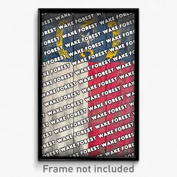 Wake Forest North Carolina Poster (NC City Souvenir 11x17 Town Print)