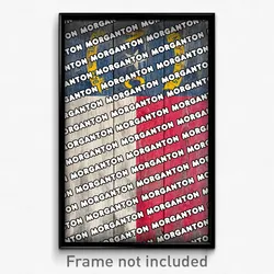 Morganton North Carolina Poster (NC City Souvenir 11x17 Town Print)