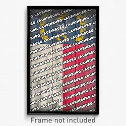 Laurinburg North Carolina Poster (NC City Souvenir 11x17 Town Print)
