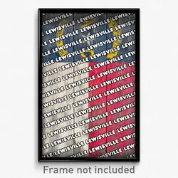 Lewisville North Carolina Poster (NC City Souvenir 11x17 Town Print)