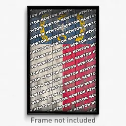 Newton North Carolina Poster (NC City Souvenir 11x17 Town Print)