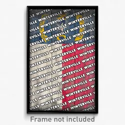 Winterville North Carolina Poster (NC City Souvenir 11x17 Town Print)