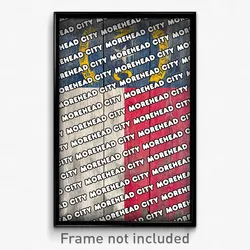 Morehead City North Carolina Poster (NC City Souvenir 11x17 Town Print)