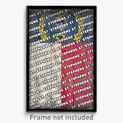 St. Stephens North Carolina Poster (NC City Souvenir 11x17 Town Print)