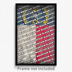 Black Mountain North Carolina Poster (NC City Souvenir 11x17 Town Print)