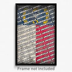 Unionville North Carolina Poster (NC City Souvenir 11x17 Town Print)