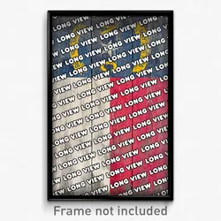 Long View North Carolina Poster (NC City Souvenir 11x17 Town Print)