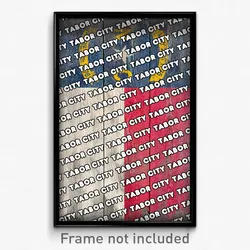 Tabor City North Carolina Poster (NC City Souvenir 11x17 Town Print)