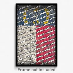 Landis North Carolina Poster (NC City Souvenir 11x17 Town Print)