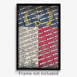 Rural Hall North Carolina Poster (NC City Souvenir 11x17 Town Print)