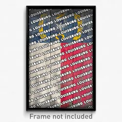 Louisburg North Carolina Poster (NC City Souvenir 11x17 Town Print)