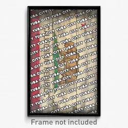 Yuba City California Poster (CA City Souvenir 11x17 Town Print)