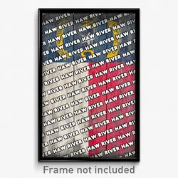 Haw River North Carolina Poster (NC City Souvenir 11x17 Town Print)