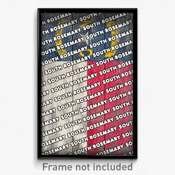 South Rosemary North Carolina Poster (NC City Souvenir 11x17 Town Print)