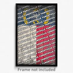 Yanceyville North Carolina Poster (NC City Souvenir 11x17 Town Print)