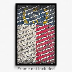 Youngsville North Carolina Poster (NC City Souvenir 11x17 Town Print)