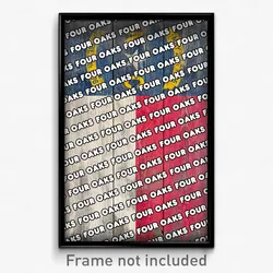 Four Oaks North Carolina Poster (NC City Souvenir 11x17 Town Print)