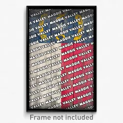 Maggie Valley North Carolina Poster (NC City Souvenir 11x17 Town Print)