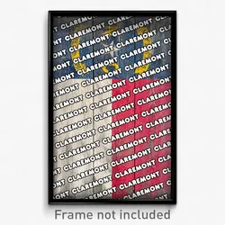 Claremont North Carolina Poster (NC City Souvenir 11x17 Town Print)