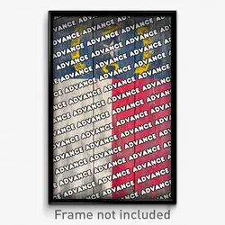 Advance North Carolina Poster (NC City Souvenir 11x17 Town Print)