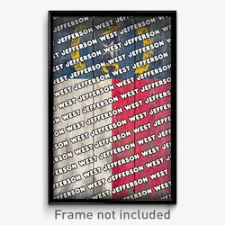 West Jefferson North Carolina Poster (NC City Souvenir 11x17 Town Print)